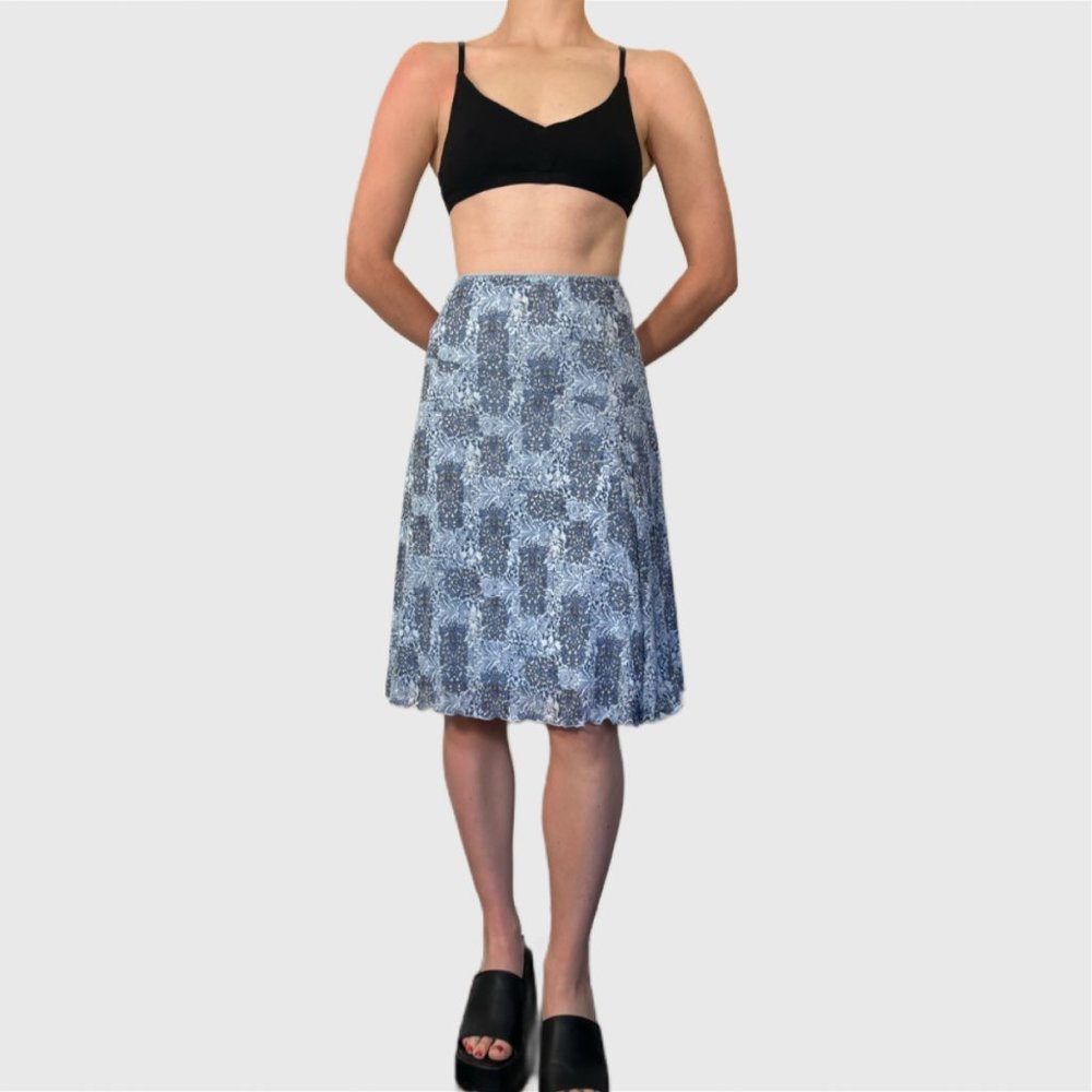 Vintage Midi Skirt - Lightweight Women's A-Line - Picture 2 of 10